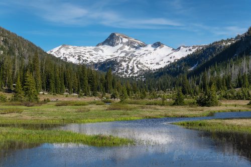 Eagle Cap from the lower meadow
