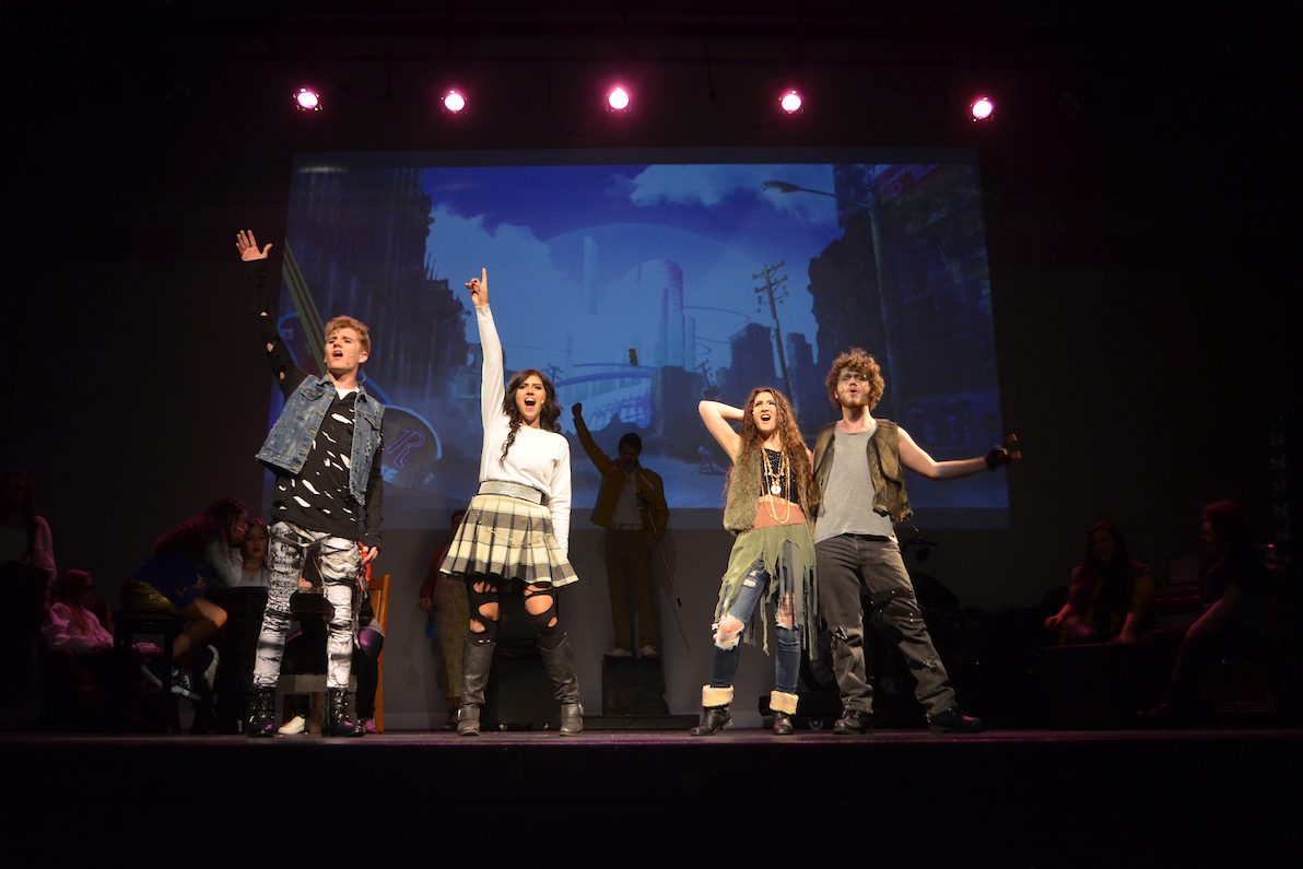 EOU Students performing on stage